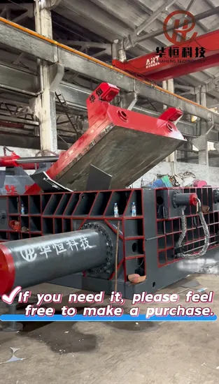 380V/3pH 50Hz Power Supply Scrap Metal Hydraulic Press Baler Iron Baler Machine Packing Steel Machine Metal Hydraulic Baler Machine Metal Baler Machine